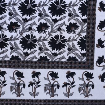 100% Cotton Jaipuri Printed Double Bedsheet with Two Pillow Covers - Image 4
