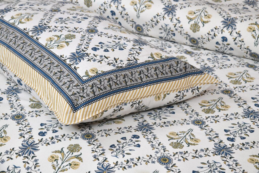 INDHOME LIFE Traditional Jaipuri Cotton Bedsheet with Ethnic Print - Image 2