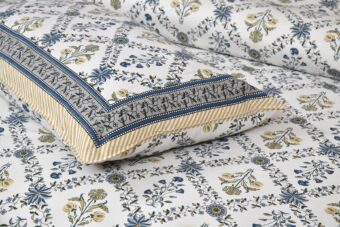 100% Cotton Jaipuri Printed Double Bedsheet with Two Pillow Covers - Image 2