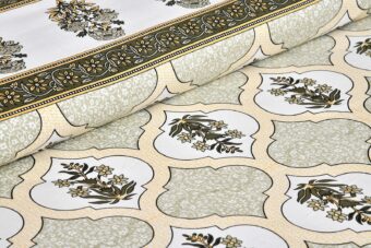100% Cotton Jaipuri Printed Double Bedsheet with Two Pillow Covers - Image 4