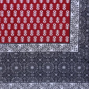 100% Cotton Jaipuri Printed Double Bedsheet with Two Pillow Covers - Image 2