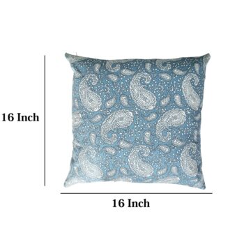 Single Reversible Printed Cotton Cushion Covers | Traditional Embroidered - Image 4