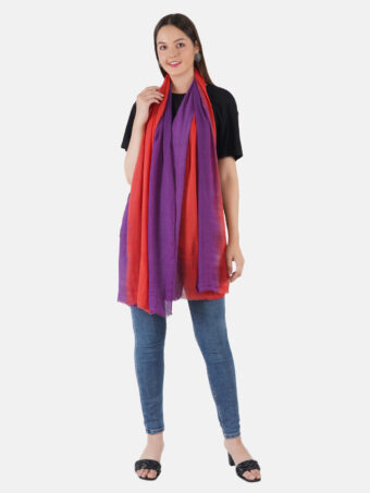 SOFT WOOL STOLE OMBRE - Image 3