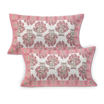 100% Cotton Jaipuri Printed Double Bedsheet with Two Pillow Covers - Image 4