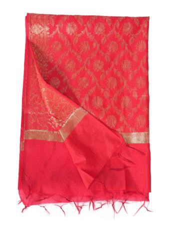 Woven Design Silk Blend Banarasi Dupatta with Zari - Image 6