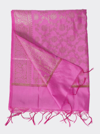 Woven Design Silk Blend Banarasi Dupatta with Zari - Image 5
