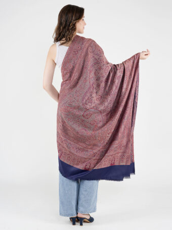Womens fine Soft Ethnic Woven wool Reversible Shawl - Image 5