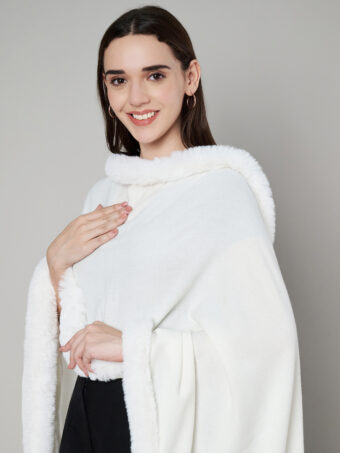 Women Faux fur on all four sides, STOLE - Image 5