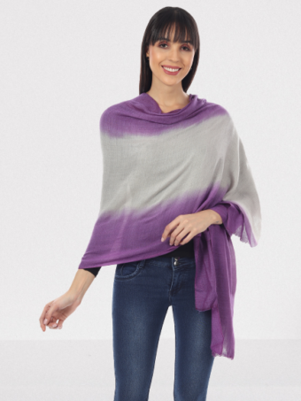 SOFT WOOL STOLE OMBRE