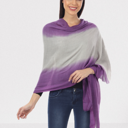 SOFT WOOL STOLE OMBRE