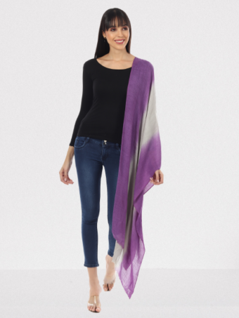 SOFT WOOL STOLE OMBRE - Image 3