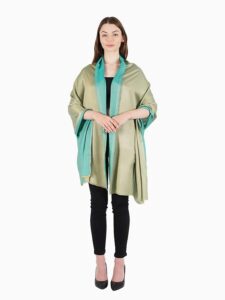 MUFFLY Bamboo Silk Reversible Stole for Women – 28x80 Dual-Tone Wrap