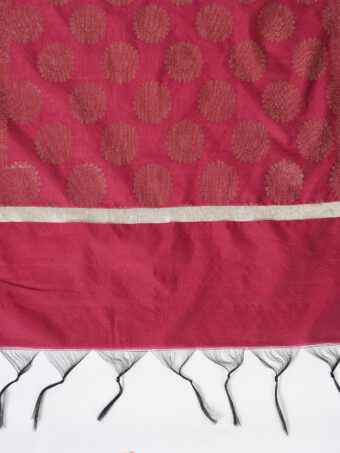 Woven Design Silk Blend Banarasi Dupatta with Zari - Image 6