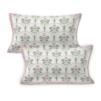 100% Cotton Jaipuri Printed Double Bedsheet with Two Pillow Covers - Image 5