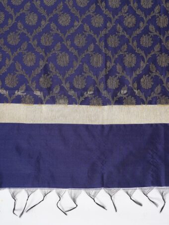 Woven Design Silk Blend Banarasi Dupatta with Zari - Image 7