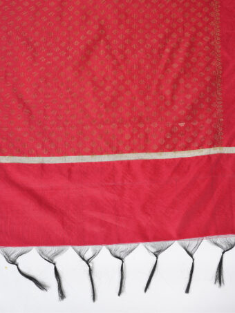 Woven Design Silk Blend Banarasi Dupatta with Zari - Image 7