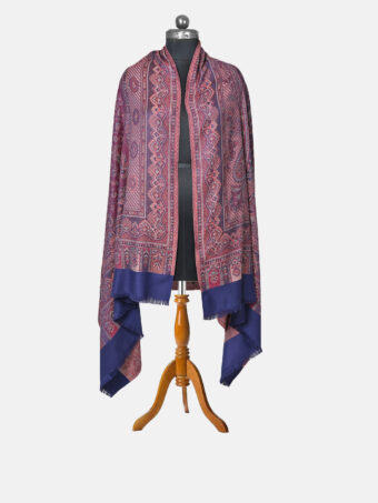Womens fine Soft Ethnic Woven wool Reversible Shawl - Image 6