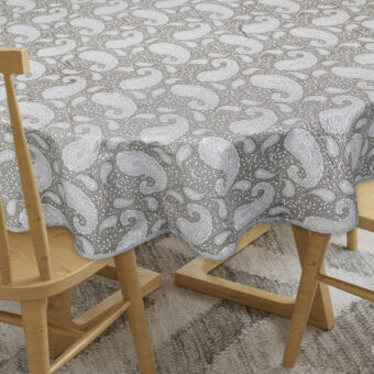 Cotton Round Table Cloth Cover 4 Seater Dining Table - Image 3