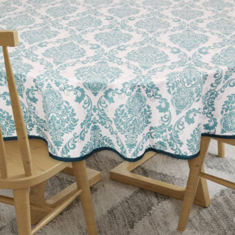 Cotton Round Table Cloth Cover 4 Seater Dining Table - Image 3