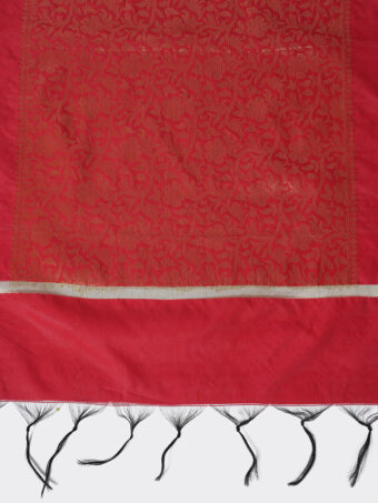 Woven Design Silk Blend Banarasi Dupatta with Zari - Image 5