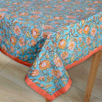 Cotton Rectangular 4 Seater Center Table Cloth Cover, 40 x 60 Inches - Image 3