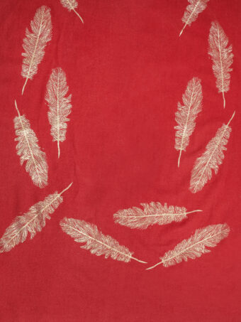 Women's Wool Blend Foil Print Stole - Image 6