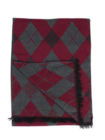 Woven Reversible Printed Men's Wool & Acrylic Muffler - Image 6