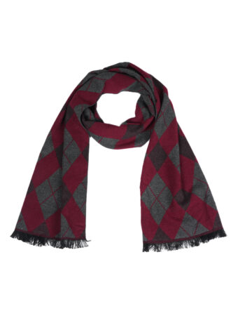 Woven Reversible Printed Men's Wool & Acrylic Muffler - Image 7