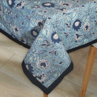 Cotton Square 4 Seater Dining Table Cloth Cover, 60 x 60 Inches - Image 3