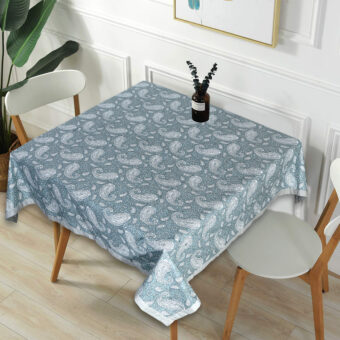 Cotton Square 4 Seater Dining Table Cloth Cover, 60 x 60 Inches