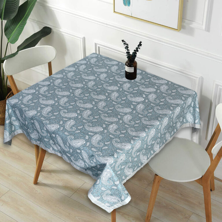 Cotton Square 4 Seater Dining Table Cloth Cover, 60 x 60 Inches