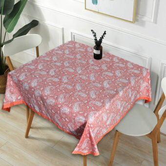 Cotton Square 4 Seater Dining Table Cloth Cover, 60 x 60 Inches