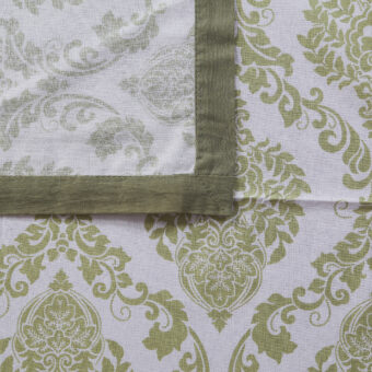 Cotton Square 4 Seater Dining Table Cloth Cover, 60 x 60 Inches - Image 2