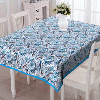 Cotton Rectangular 4 Seater Center Table Cloth Cover, 40 x 60 Inches