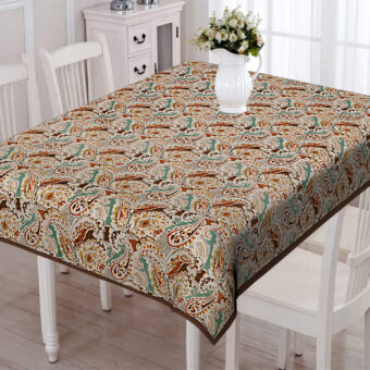 Cotton Rectangular 4 Seater Center Table Cloth Cover, 40 x 60 Inches