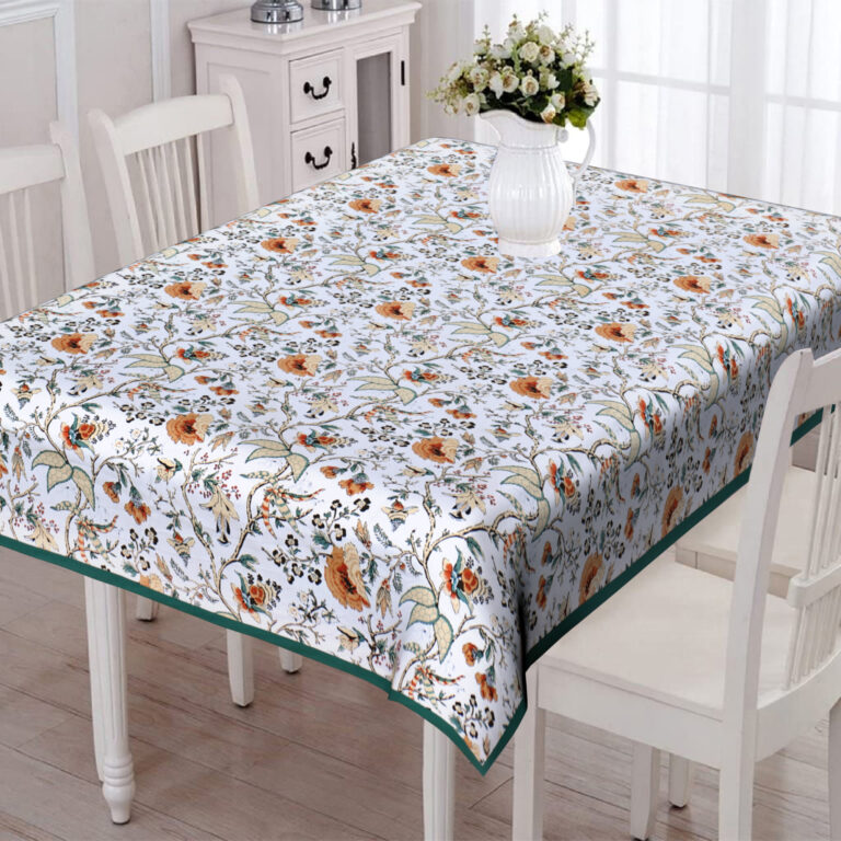 Cotton Rectangular 4 Seater Center Table Cloth Cover, 40 x 60 Inches
