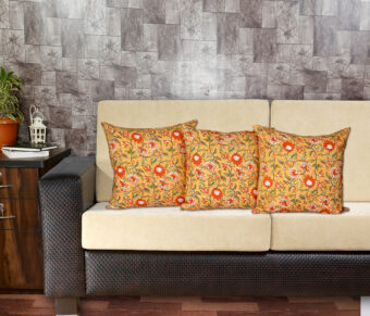 Single Reversible Printed Cotton Cushion Covers | Traditional Embroidered