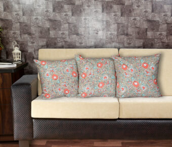 Single Reversible Printed Cotton Cushion Covers | Traditional Embroidered