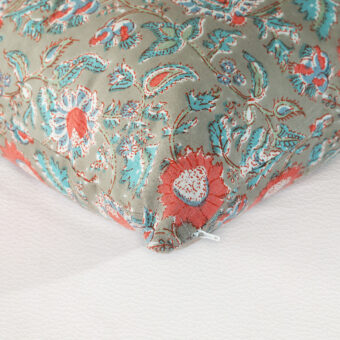 Single Reversible Printed Cotton Cushion Covers | Traditional Embroidered - Image 2
