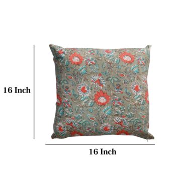 Single Reversible Printed Cotton Cushion Covers | Traditional Embroidered - Image 4