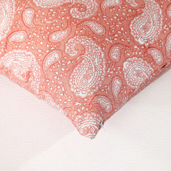 Single Reversible Printed Cotton Cushion Covers | Traditional Embroidered - Image 2