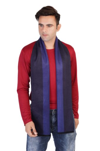 Woven Reversible Printed Men's Wool & Acrylic Muffler