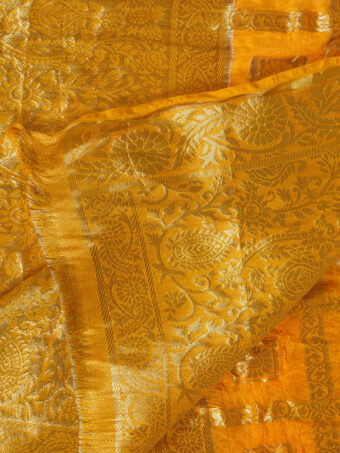 Jaipuri Rajasthani Art Silk Bandhani Bandhej Banarasi Gharchola Dupatta - Image 5