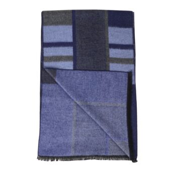 Woven Reversible Printed Men's Wool & Acrylic Muffler - Image 6