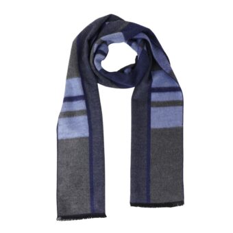 Woven Reversible Printed Men's Wool & Acrylic Muffler - Image 5