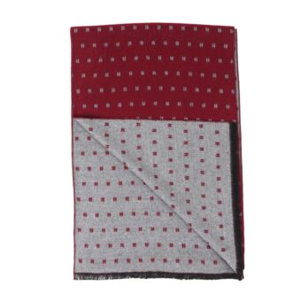 Woven Reversible Printed Men's Wool & Acrylic Muffler - Image 6