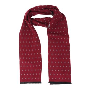 Woven Reversible Printed Men's Wool & Acrylic Muffler - Image 5