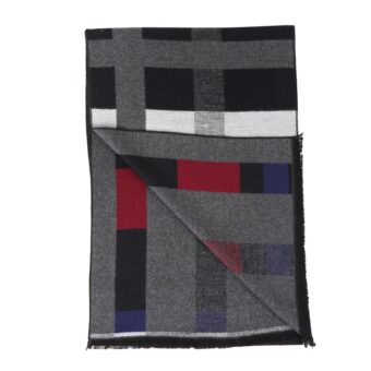 Woven Reversible Printed Men's Wool & Acrylic Muffler - Image 6