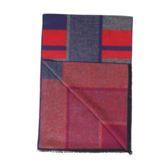 Woven Reversible Printed Men's Wool & Acrylic Muffler - Image 6