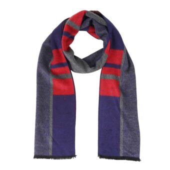 Woven Reversible Printed Men's Wool & Acrylic Muffler - Image 5